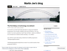 Tablet Screenshot of martinjeeblog.com